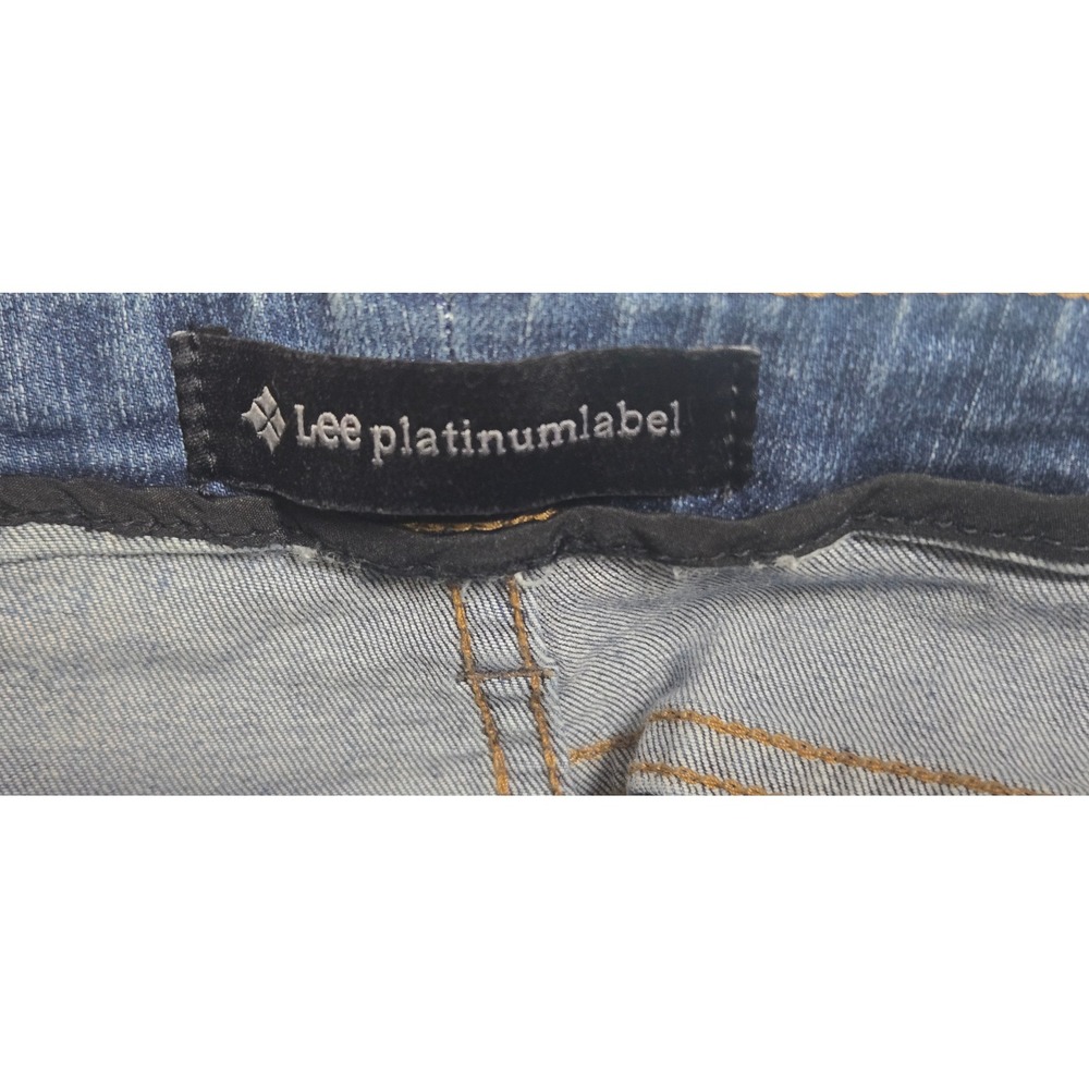 Lee Platinum Label Womens Medium Wash Straight Bootcut Denim Jeans 10 - Picture 5 of 5